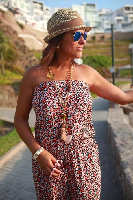 Mis looks- El enterizo strapless estamapado Mis looks- El enterizo strapless estamapado