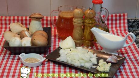 Cómo hacer una crema de setas Receta de crema de setas