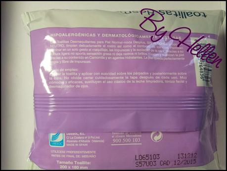 Toallitas desmaquillantes piel normal-mixta Toallitas desmaquillantes piel normal-mixta