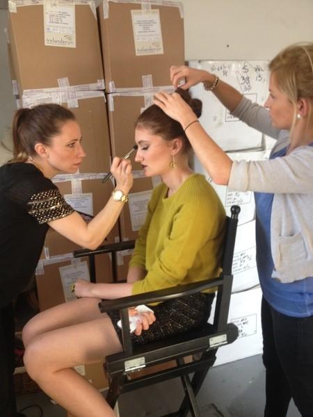 Fashion shoot backstage with Peter Evers Fashion shoot backstage with Peter Evers