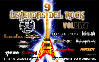 Cartel completo del Festival Leyendas del Rock 2014 Cartel completo del Festival Leyendas del Rock 2014