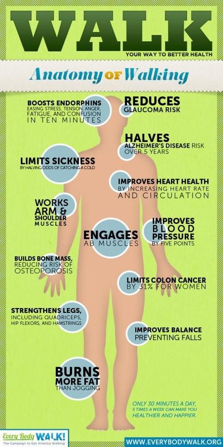 Beneficios de caminar - #Infografía #Salud #SerHumano Beneficios de caminar - #Infografía #Salud #SerHumano
