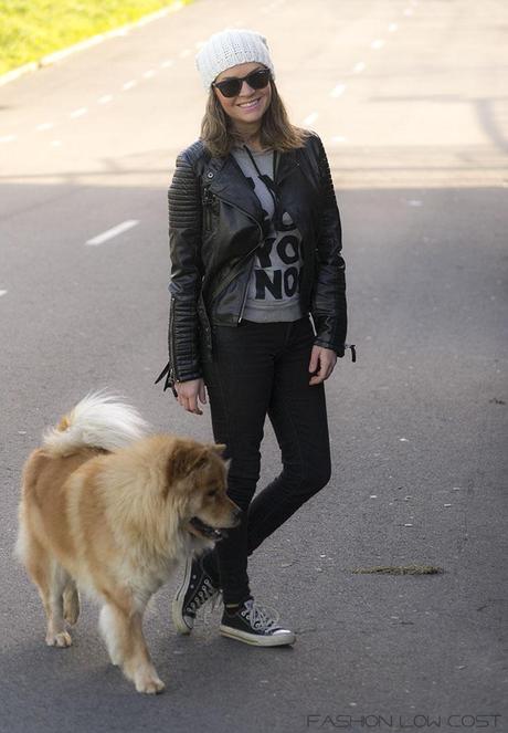 Outfit Low Cost: White Beanie Outfit Low Cost: White Beanie