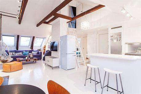 UN LOFT DE ESTILO ECLÉCTICO MUY LUMINOSO UN LOFT DE ESTILO ECLÉCTICO MUY LUMINOSO