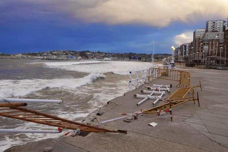 Tempestad en Gijón