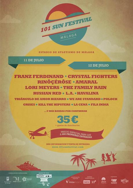 101 Sun Festival Confirma a Franz Ferdinand, Lori Meyers, Crystal Figthers, L.A, Havalina...