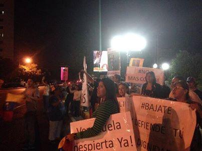 Protestan los estudiantes en Venezuela