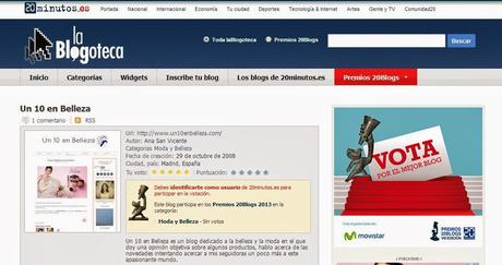 ¡Me presento a los Premios 20Blogs! ¡Me presento a los Premios 20Blogs!