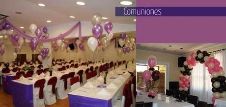 Decoración con Globos decoracion para comuniones