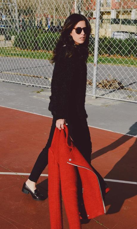 LRG Magazine - Red Wool Biker LRG Magazine - Red Wool Biker