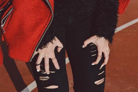 LRG Magazine - Red Wool Biker LRG Magazine - Red Wool Biker