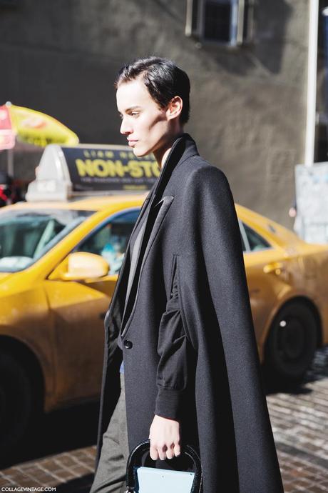 New York Fashion Week Street Style I New_York_Fashion_Week-Street_Style-Fall_Winter-2015-Cape-Black-Model