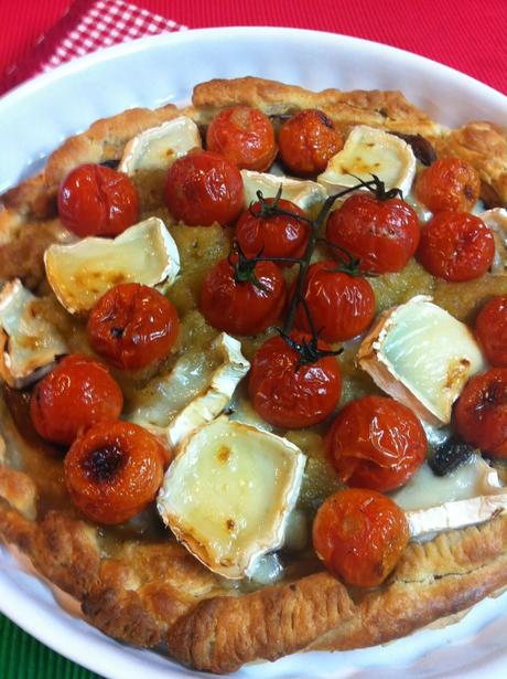 Tarta Tatin De Tomates Cherry Y Queso De Cabra A La Miel Tarta Tatin De Tomates Cherry Y Queso De Cabra A La Miel