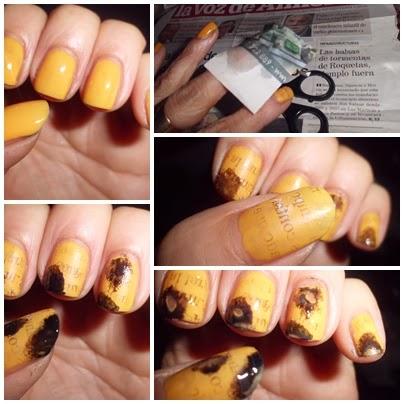 Manicura Periódico Quemado manicura periodico
