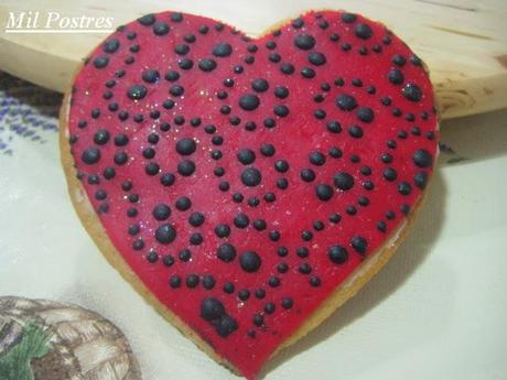 Galletas corazón para San Valentín