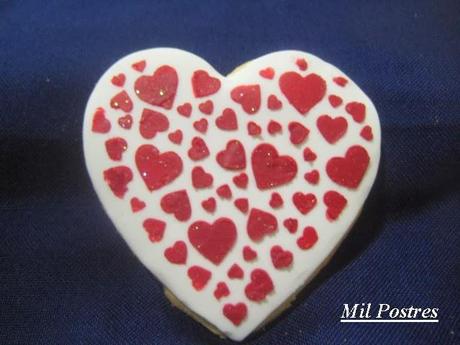 Galletas corazón para San Valentín