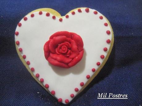 Galletas corazón para San Valentín