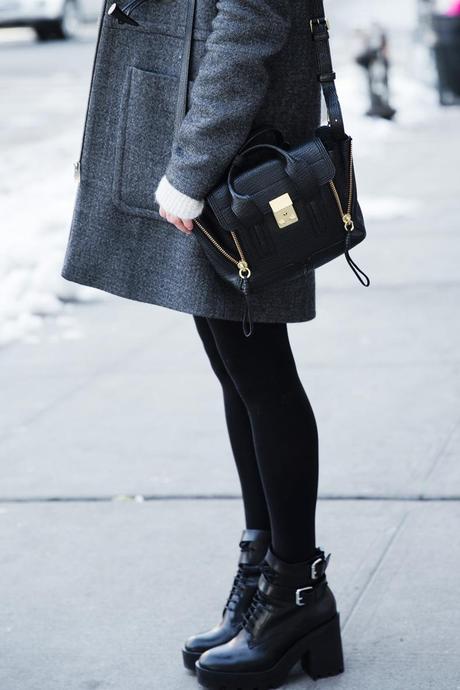 THE CORNER Sequins_Skirt-Duffle_Coat-Boots-New_York_Fashion_Week-Street_Style-NYFW-Outfit-11