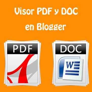 Insertar documentos DOC, PDF y otro en las entradas de Blogger
