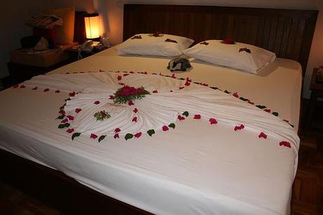 Decoraciones de cama para el Día de San Valentín Decoraciones de cama para el Día de San Valentín