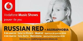 Russian Red en marzo en Madrid y Barcelona
