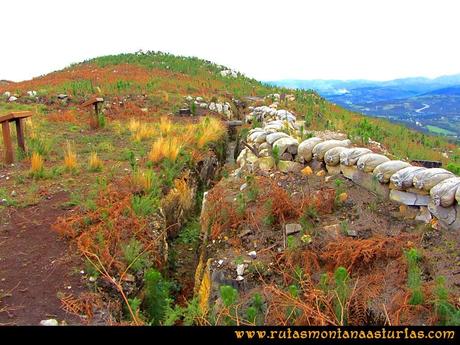 Rutas Montaña Asturias: Trincheras en Peña Escrita