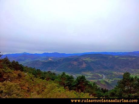 Rutas Montaña Asturias: Desde el Pico Pedroso, vistas del Nalón y San Román