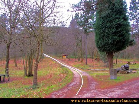 Rutas Montaña Asturias: Saliendo del área recreativa de la Degollada