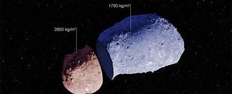 El irregular interior del asteroide Itokawa eso1405a