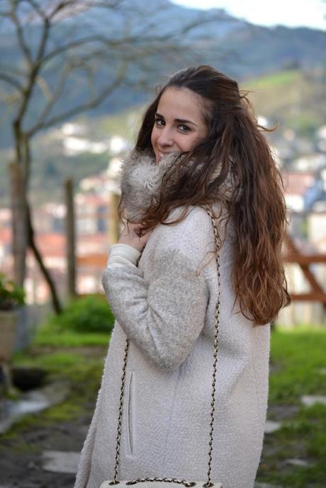 Maxi coat pull and bear coat