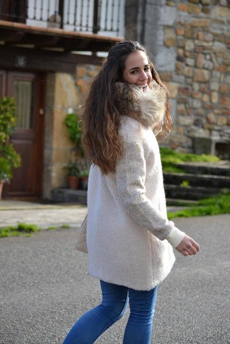 Maxi coat white coat
