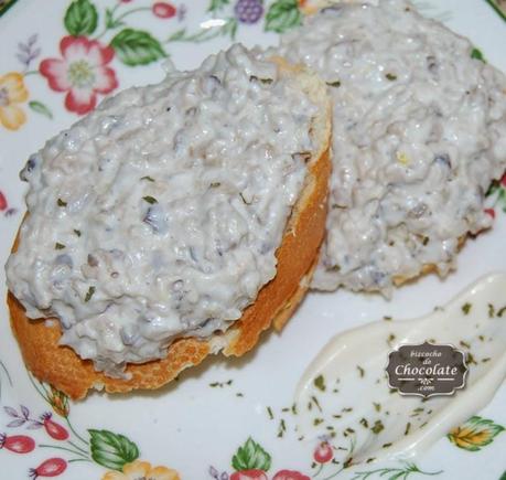 Setas con mayonesa. Setas con mayonesa.