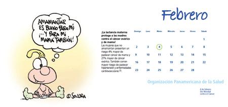 Calendario de lactancia materna 2014 Calendario de lactancia materna 2014