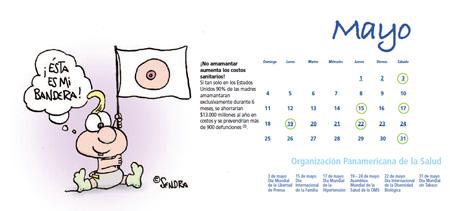 Calendario de lactancia materna 2014 Calendario de lactancia materna 2014