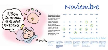 Calendario de lactancia materna 2014 Calendario de lactancia materna 2014