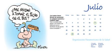 Calendario de lactancia materna 2014 Calendario de lactancia materna 2014