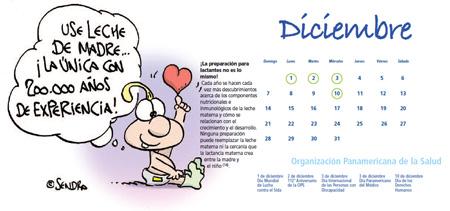 Calendario de lactancia materna 2014 Calendario de lactancia materna 2014