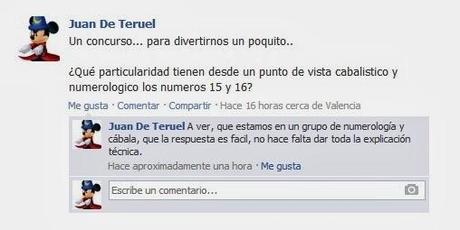 Curiosidad en la numerología cabalística Curiosidad en la numerología cabalística