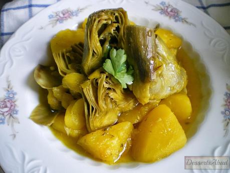 Patatas con alcauciles Patatas con alcauciles