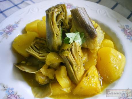 Patatas con alcauciles Patatas con alcauciles