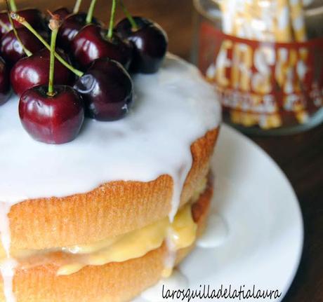 TARTA DE LEMONCURD Y CEREZAS (Lemoncurd&cherry cake)