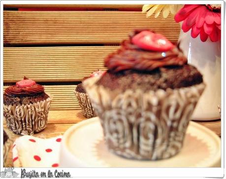 Cupcakes doble chocolate y pimienta Cupcakes doble chocolate y pimienta
