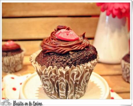 Cupcakes doble chocolate y pimienta Cupcakes doble chocolate y pimienta