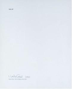 Martin Creed. What´s the point of? Martin CreedWork No. 233 2000