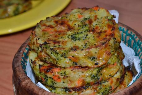 Medallones de verdura. Grönsakskaka Medallones de verdura. Grönsakskaka