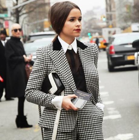 STREET STYLE INSPIRATION; HOUNDSTOOTH.- STREET STYLE INSPIRATION; HOUNDSTOOTH.-