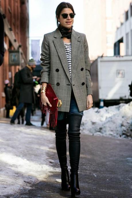 STREET STYLE INSPIRATION; HOUNDSTOOTH.- STREET STYLE INSPIRATION; HOUNDSTOOTH.-