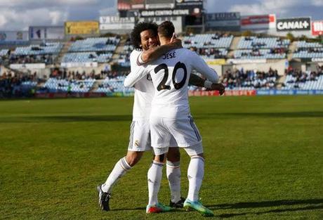 Jesé y Marcelo celebran el primer gol del Real Madrid Jesé-Marcelo-Real Madrid