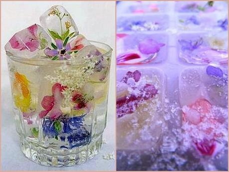 DIY - Flores en cubitos de hielo