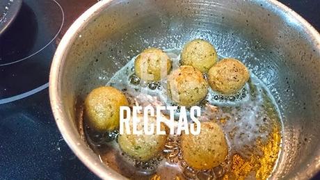 Buñuelos de carne con reducción de Redbull Buñuelos de carne con reducción de Redbull